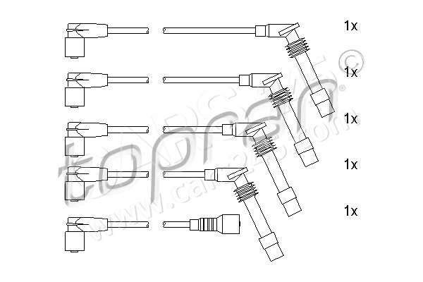 Ignition Cable Kit TOPRAN 205105