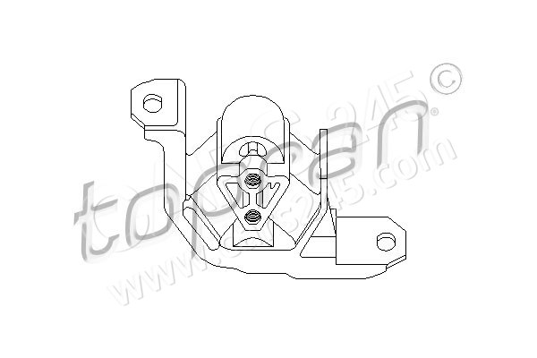 Mounting, engine TOPRAN 201401