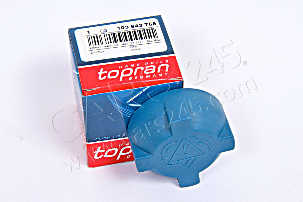 Cap, coolant tank TOPRAN 103643 3