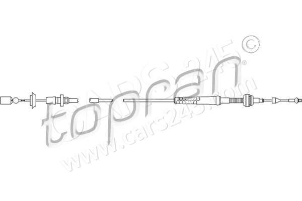 Accelerator Cable TOPRAN 103081