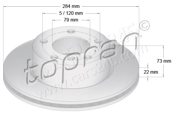 Brake Disc TOPRAN 501900