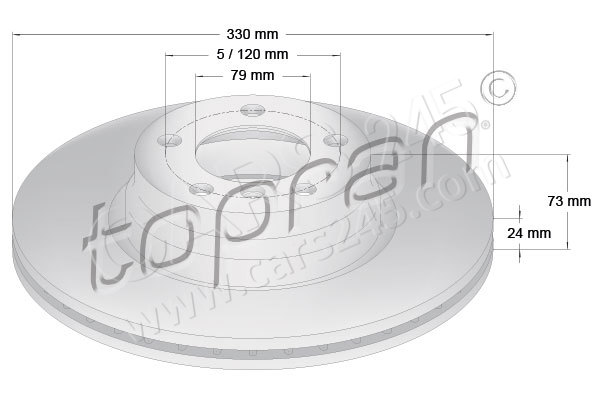 Brake Disc TOPRAN 503015