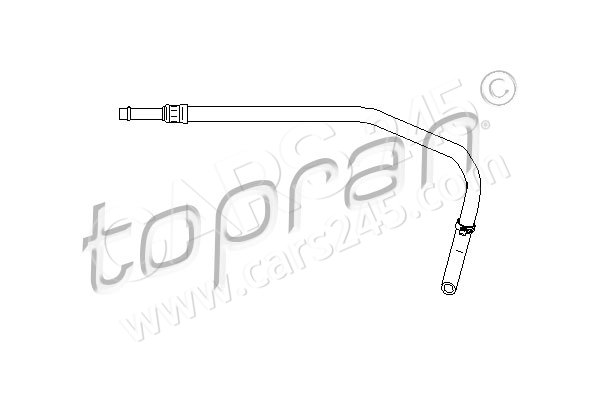 Hydraulic Hose, steering system TOPRAN 501734
