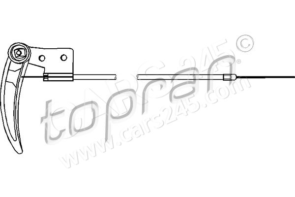 Bonnet Cable TOPRAN 104170