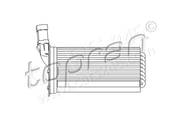 Heat Exchanger, interior heating TOPRAN 721419