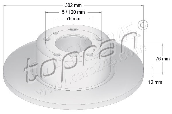 Brake Disc TOPRAN 500561