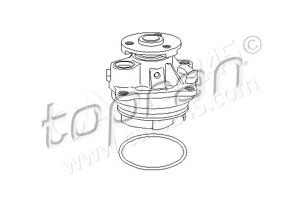 Water Pump, engine cooling TOPRAN 301512
