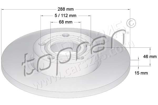 Brake Disc TOPRAN 103755