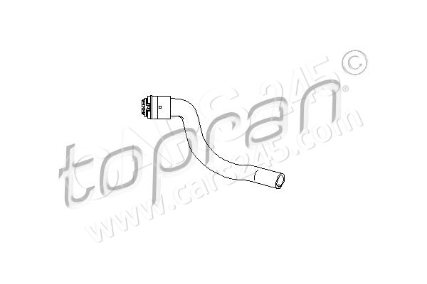 Hose, heat exchanger (heating) TOPRAN 207687