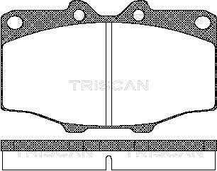 Brake Pad Set, disc brake TRISCAN 811010034