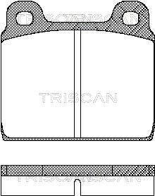 Brake Pad Set, disc brake TRISCAN 811010203