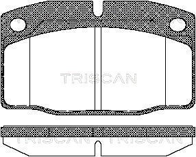 Brake Pad Set, disc brake TRISCAN 811024234