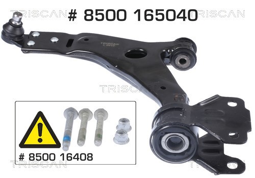 Control/Trailing Arm, wheel suspension TRISCAN 8500165040