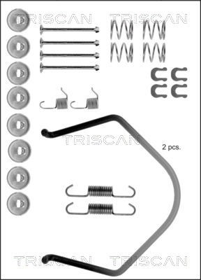 Accessory Kit, brake shoes TRISCAN 8105132506