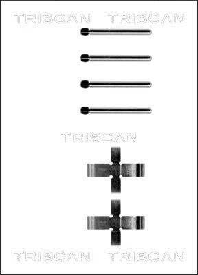 Accessory Kit, disc brake pad TRISCAN 8105101141