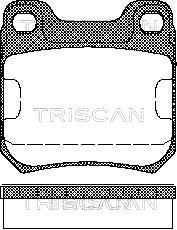 Brake Pad Set, disc brake TRISCAN 811024866