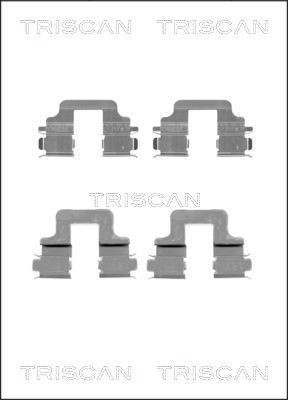 Accessory Kit, disc brake pad TRISCAN 8105101652