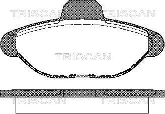 Brake Pad Set, disc brake TRISCAN 811015001