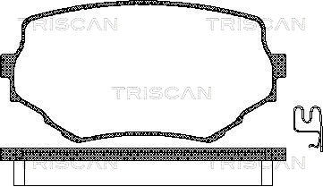 Brake Pad Set, disc brake TRISCAN 811069002