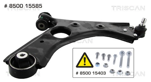 Control/Trailing Arm, wheel suspension TRISCAN 850015585