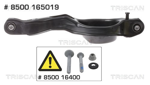 Control/Trailing Arm, wheel suspension TRISCAN 8500165019