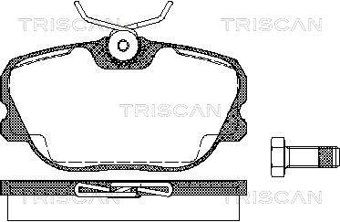 Brake Pad Set, disc brake TRISCAN 811027894