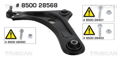 Control/Trailing Arm, wheel suspension TRISCAN 850028568