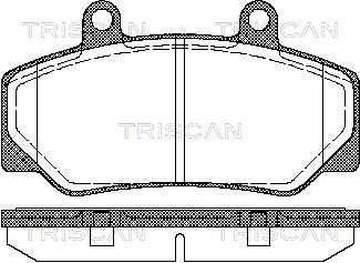 Brake Pad Set, disc brake TRISCAN 811027935