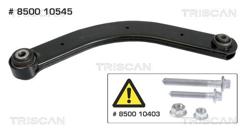 Control/Trailing Arm, wheel suspension TRISCAN 850010545