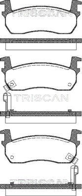 Brake Pad Set, disc brake TRISCAN 811014927