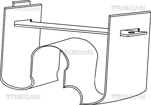 Cable Pull, service brake TRISCAN 814090135