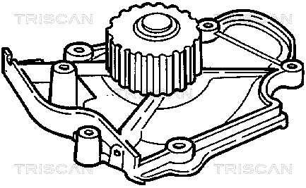 Water Pump, engine cooling TRISCAN 860040979 2