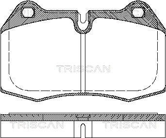 Brake Pad Set, disc brake TRISCAN 811011004