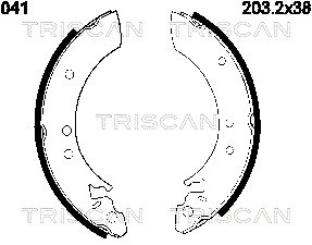 Brake Shoe Set TRISCAN 810013501