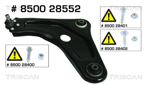 Control/Trailing Arm, wheel suspension TRISCAN 850028552