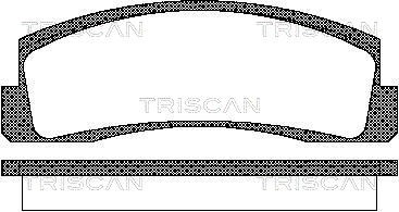 Brake Pad Set, disc brake TRISCAN 811070124