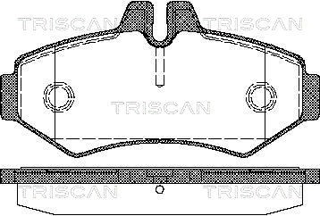 Brake Pad Set, disc brake TRISCAN 811010515