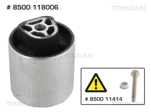 Mounting, control/trailing arm TRISCAN 8500118006
