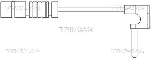Warning Contact, brake pad wear TRISCAN 811523007