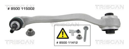 Control/Trailing Arm, wheel suspension TRISCAN 8500115002