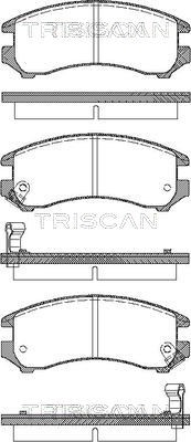 Brake Pad Set, disc brake TRISCAN 811010887