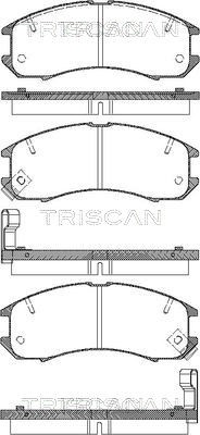 Brake Pad Set, disc brake TRISCAN 811050881