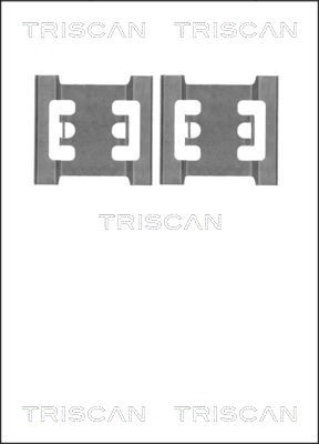 Accessory Kit, disc brake pad TRISCAN 8105101643