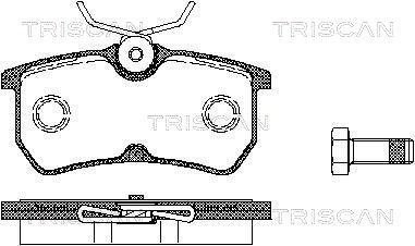 Brake Pad Set, disc brake TRISCAN 811016002