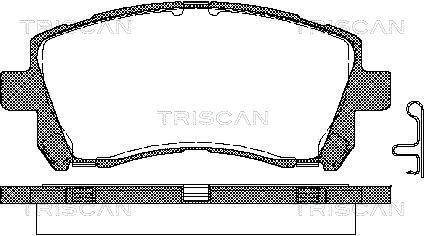Brake Pad Set, disc brake TRISCAN 811068173
