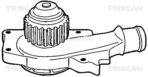 Water Pump, engine cooling TRISCAN 860016837 2