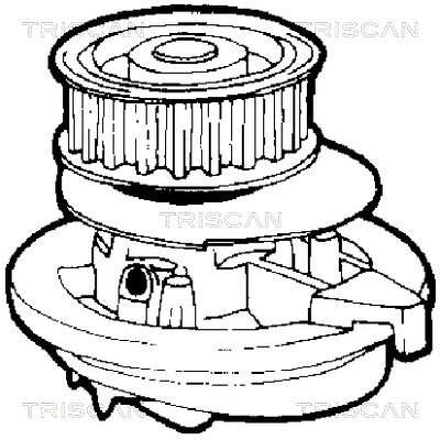 Water Pump, engine cooling TRISCAN 860024847 2