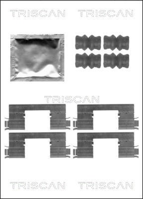 Accessory Kit, disc brake pad TRISCAN 8105251603