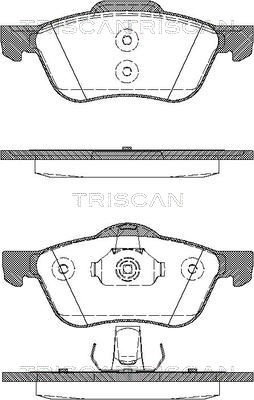 Brake Pad Set, disc brake TRISCAN 811014019