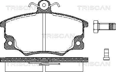 Brake Pad Set, disc brake TRISCAN 811015508